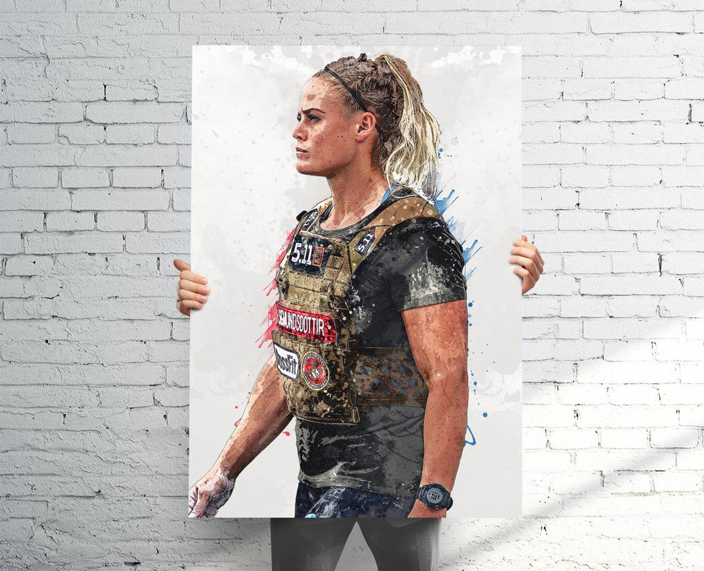 Sara Sigmundsdoottir Crossfit Sports Art Print, Crossfit, Sports Decor – Poster | Canvas Wall Art Print