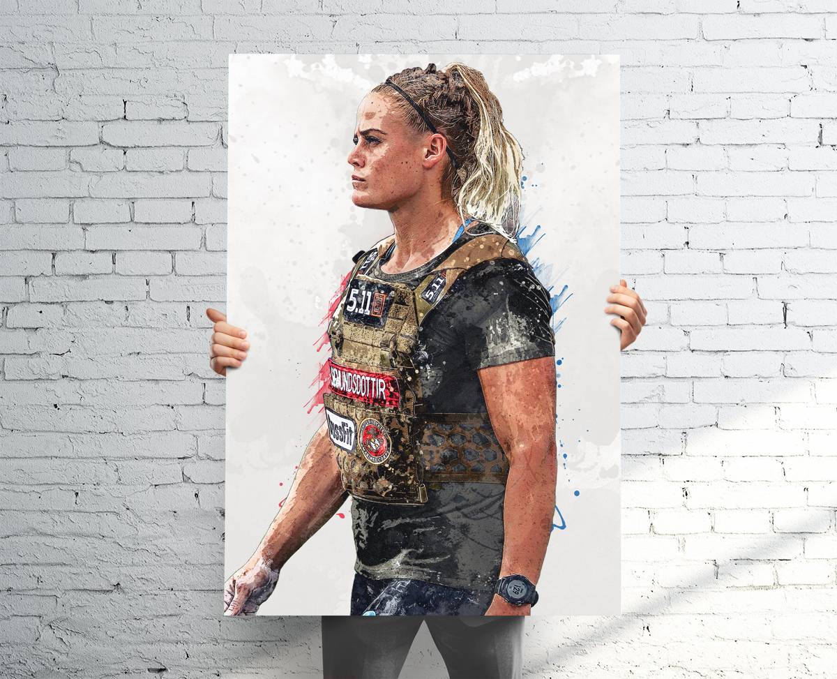 Sara Sigmundsdoottir Crossfit Sports Art Print, Crossfit, Sports Decor – Poster | Canvas Wall Art Print