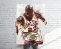 Michael Jordan Chicago Bulls Sports Art Print, Basketball, Sports Decor – Poster | Canvas Wall Art Print
