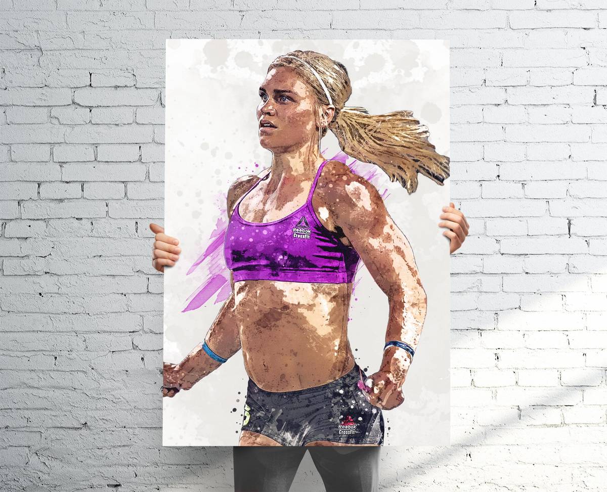 Katrin Davidsdottir Crossfit Sports Art Print, Crossfit, Sports Decor – Poster | Canvas Wall Art Print
