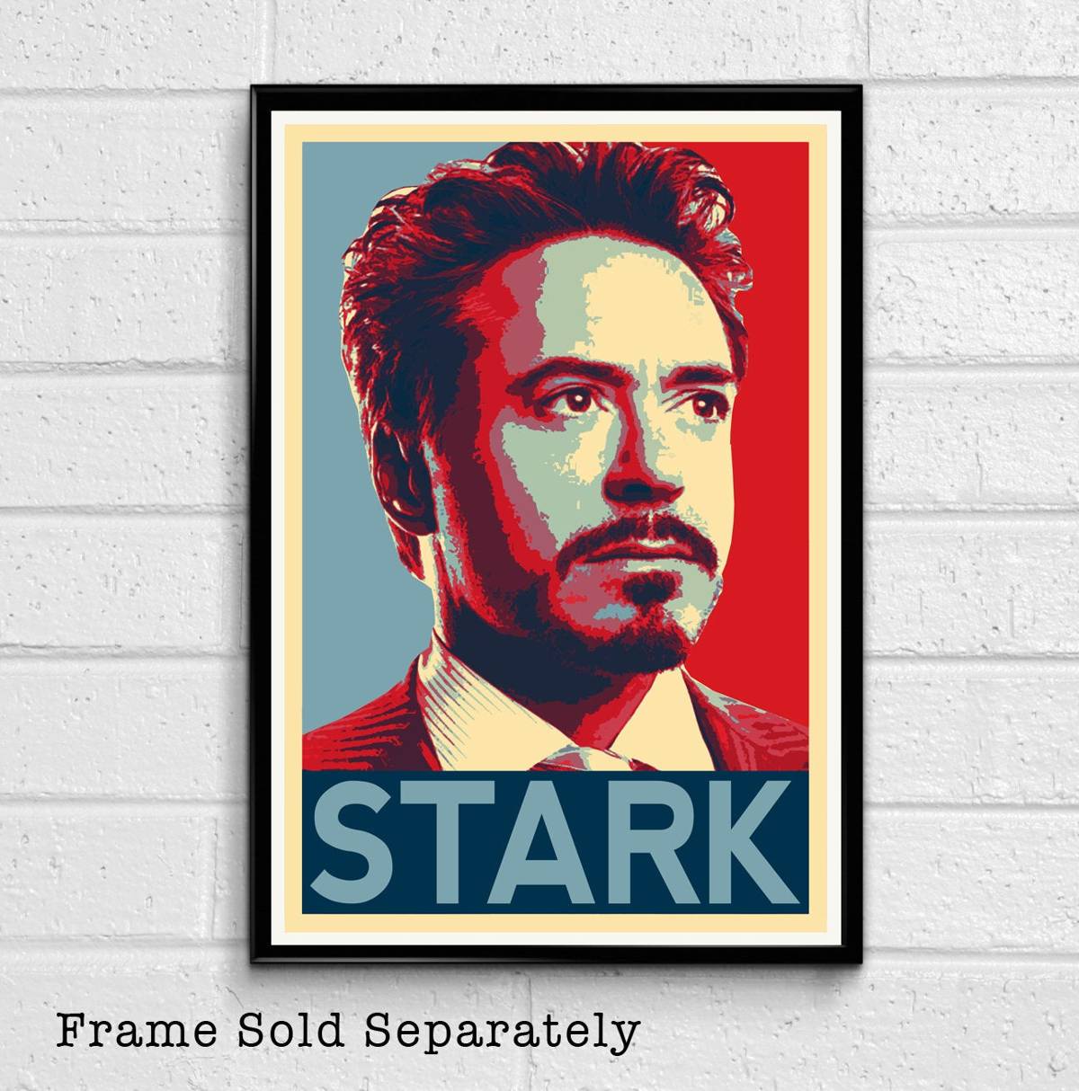 Tony Stark Iron Man Political Illustration #4 - Marvel Film Avengers Movie Superhero Comicbook - Poster | Canvas Wall Art Print