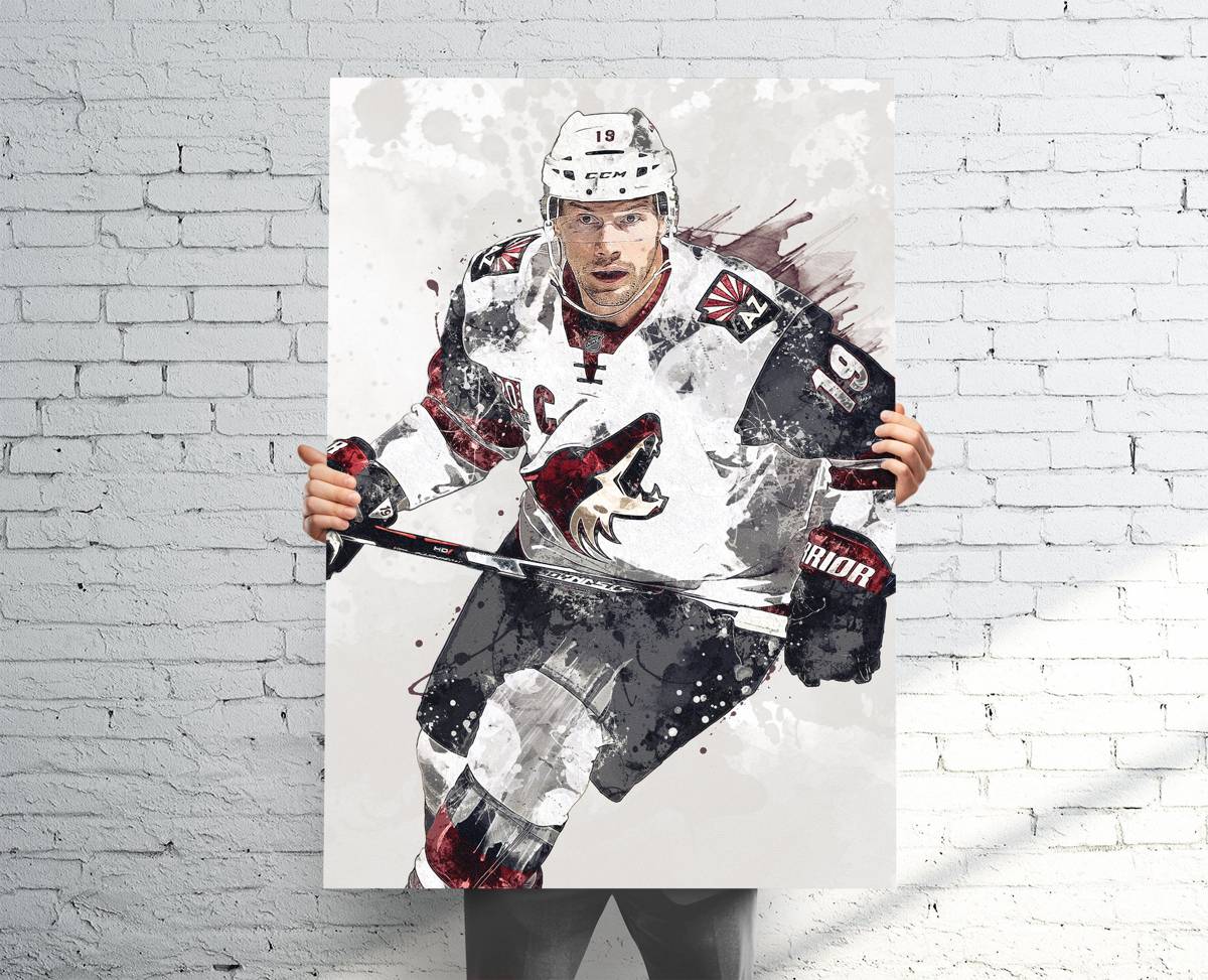 Shane Doan Arizona Coyotes Sports Art Print, Hockey, Sports Decor – Poster | Canvas Wall Art Print