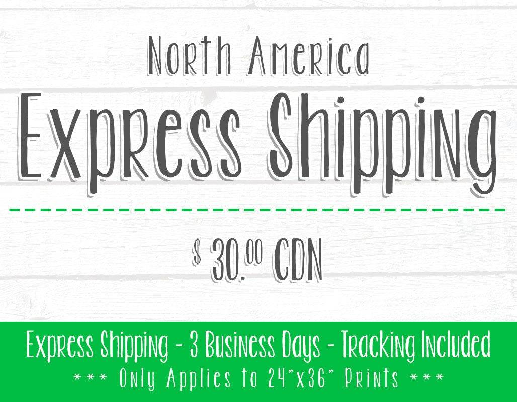 Express Shipping - 3 Business Days - North America – Poster | Canvas Wall Art Print