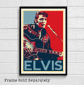 Elvis Presley Illustration #4 - American Rock Music Icon - Poster | Canvas Wall Art Print
