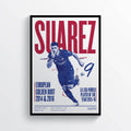 Luis Suarez Fc Barcelona Back Football, Football Print, Suarez, Sports Wall Art - Poster | Canvas Wall Art Print