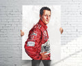 Michael Schumacher Ferrari (V2) Sports Art Print, F1 Racing, Sports Decor – Poster | Canvas Wall Art Print