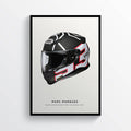Marc Marquez Valencia 2019 Mm93 Helmet Moto Gp Motorcycle Motorbike - Poster | Canvas Wall Art Print
