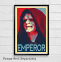 The Emperor Darth Sidious From Star Wars Illustration #2 - Sith Lord Film Sci-Fi Movie - Poster | Canvas Wall Art Print