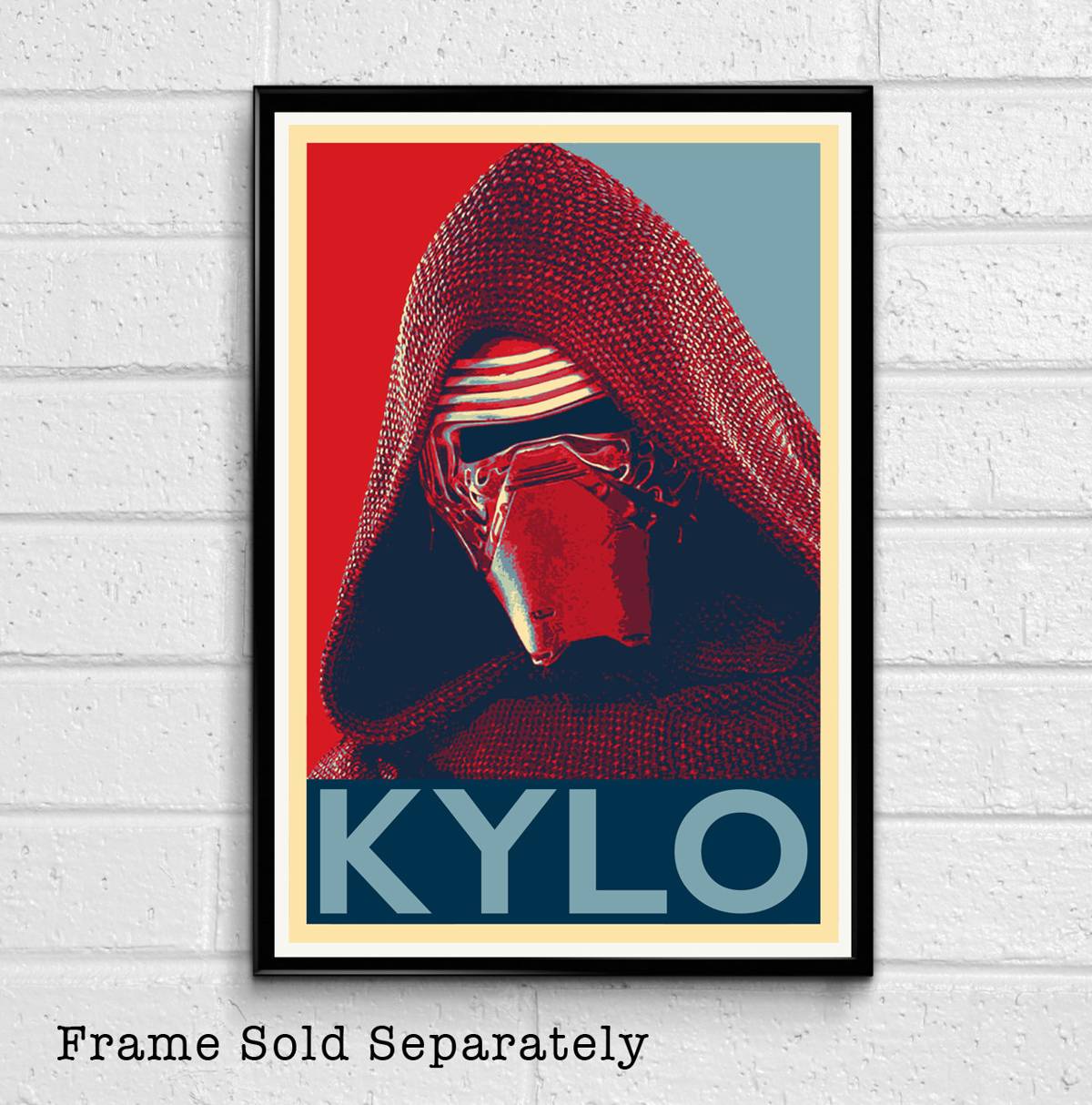 Star Wars Kylo Ren Illustration #7 - The Force Awakens Sci-Fi Film Movie - Poster | Canvas Wall Art Print