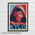 Star Wars Kylo Ren Illustration #8 - The Force Awakens Sci-Fi Film Movie - Poster | Canvas Wall Art Print
