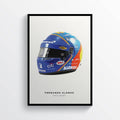 Fernando Alonso 2019 Helmet F1 Art, F1 Gift, Formula 1, Racing Helmet - Poster | Canvas Wall Art Print