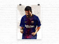 Lionel Messi Messi Print Barcelona Wall Art - Poster | Canvas Wall Art Print