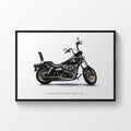 Harley Davidson Fxdf-103 Motorcycle Print Sports Bike Motorbike - Poster | Canvas Wall Art Print