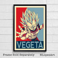 Vegeta Dragon Ball Illustration - Dbz Manga Anime Japanese Television Super Saiyan - Poster | Canvas Wall Art Print