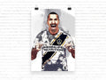Zlatan Ibrahimovic Print Zlatan Ibrahimovic La Galaxy - Poster | Canvas Wall Art Print