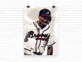 Ronald Acuna Jr. Print Ronald Acuna Atlanta Braves - Poster | Canvas Wall Art Print