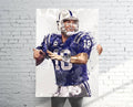 Peyton Manning Indianapolis Colts Sports Art Print, Football, Sports Decor – Poster | Canvas Wall Art Print