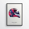 Sergio Perez 2019 Helmet F1 Art, F1 Gift, Formula 1, Racing Helmet, Mercedes - Poster | Canvas Wall Art Print