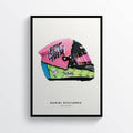 Daniel Ricciardo 2019 Helmet F1 Art, F1 Gift, Formula 1, Racing Helmet, Mercedes - Poster | Canvas Wall Art Print