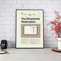 Shawshank Redemption Mid-Century Modern Inspired Print - Poster | Canvas Wall Art Print
