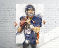 Peyton Manning Denver Broncos Sports Art Print, Football Fan, Sports Decor – Poster | Canvas Wall Art Print