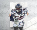 Von Miller Denver Broncos Sports Art Print, Football Fan, Sports Decor – Poster | Canvas Wall Art Print