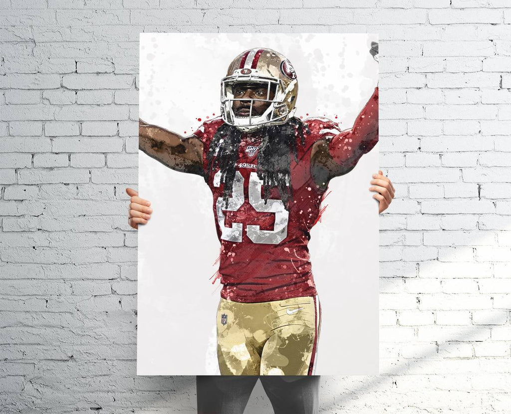Richard Sherman San Francisco 49Ers Sports Art Print, Football, Sports Decor – Poster | Canvas Wall Art Print