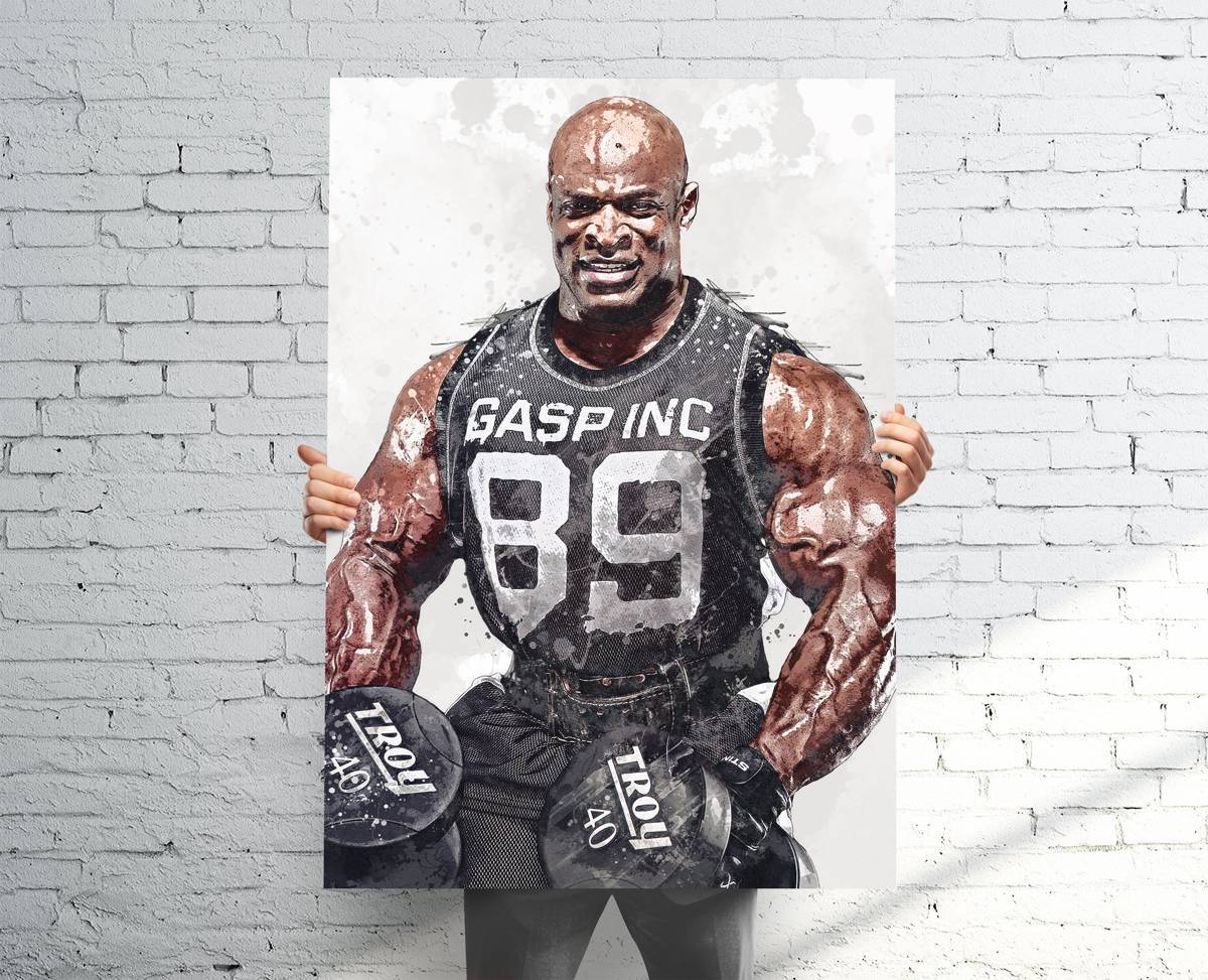 Ronnie Coleman - Canvas Print, Sports Art Print, Bodybuilding, Sports Decor, Gym Decor – Poster | Canvas Wall Art Print