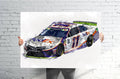 Denny Hamlin #11 Toyota Nascar 2019 - Canvas Print, Sports Art, Nascar Racing, Sports Decor – Poster | Canvas Wall Art Print