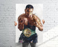 Mike Tyson World Boxing Champion Sports Art Print, Boxing Fan, Sports Decor – Poster | Canvas Wall Art Print