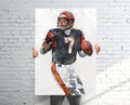 Boomer Esiason Cincinnati Bengals Sports Art Print, Football, Sports Decor – Poster | Canvas Wall Art Print