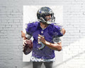 Joe Flacco Baltimore Ravens - Canvas Print, Sports Art Print, Football, Sports Decor – Poster | Canvas Wall Art Print