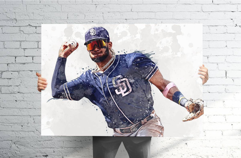Fernando Tatis Jr. San Diego Padres Sports Art Print, Baseball Fan, Sports Decor – Poster | Canvas Wall Art Print