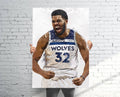 Karl-Anthony Towns Minnesota Timberwolves - Canvas Print, Sports Art, Basketball, Sports Decor – Poster | Canvas Wall Art Print