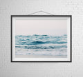 Beach Wall Art. Ocean Print. Coastal. Relaxing Decor. Scandinavian Minimalist. - Poster | Canvas Wall Art Print
