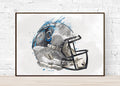 Carolina Panthers Helmet - Sports Art Decor - Football Helmet Art - Man Cave Gift – Poster | Canvas Wall Art Print