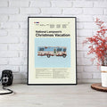 National Lampoon'S Christmas Vacation Mid-Century Modern Inspired Print - Poster | Canvas Wall Art Print