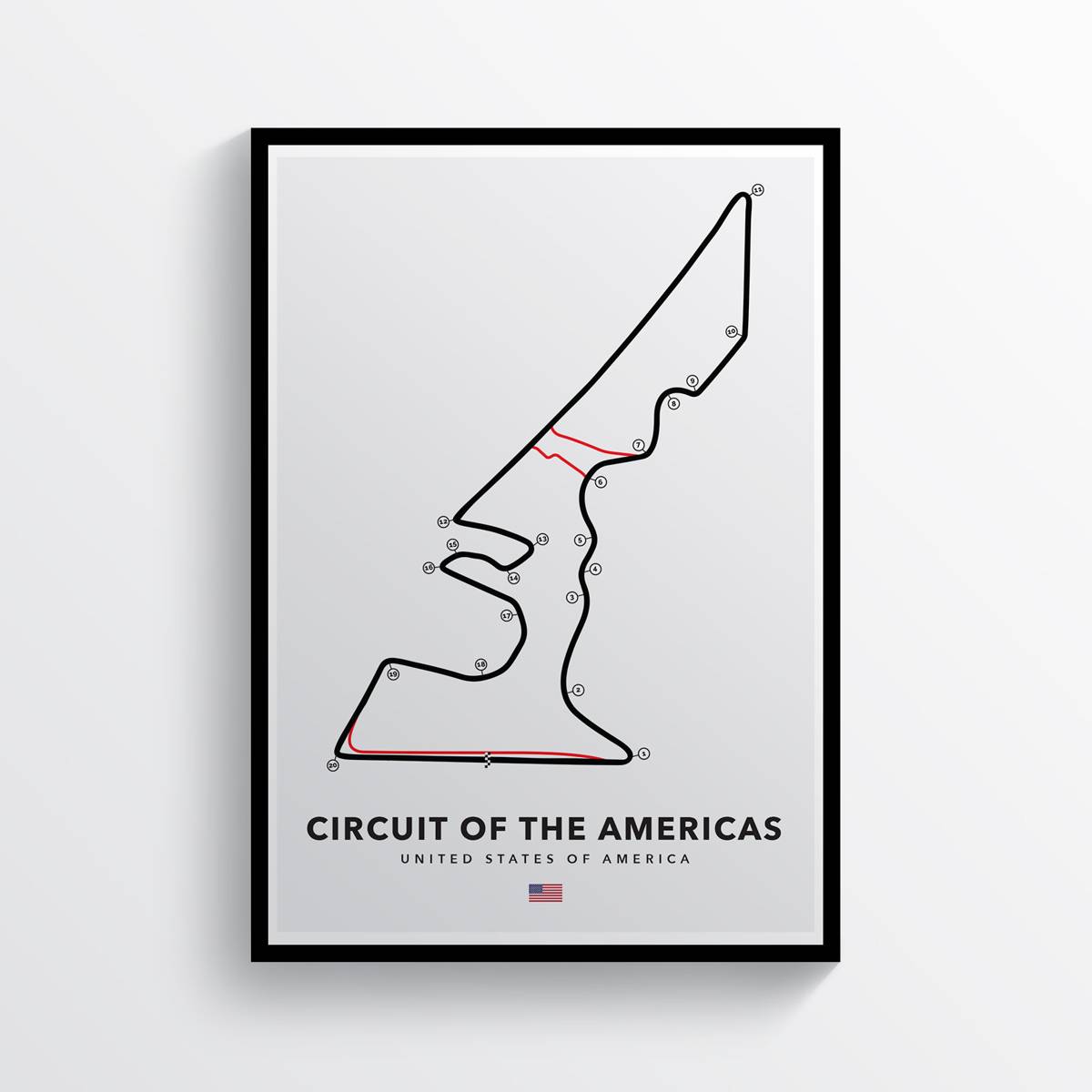 Circuit Of The Americas, American Grand Prix, Formula 1, Motogp Racing Track - Poster | Canvas Wall Art Print