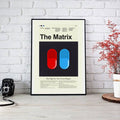 The Matrix Mid-Century Modern Inspired Print - Poster | Canvas Wall Art Print