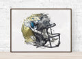 Jacksonville Jaguars Helmet - Sports Art Decor - Football Helmet Art – Poster | Canvas Wall Art Print