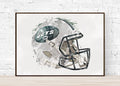 New York Jets Helmet - Sports Art Decor - Football Helmet Art – Poster | Canvas Wall Art Print