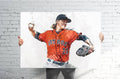 Zack Greinke Houston Astros Sports Art Print, Baseball, Sports Decor – Poster | Canvas Wall Art Print