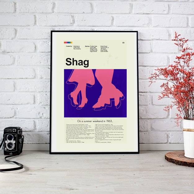 Shag: The Movie Mid-Century Modern Inspired Print - Poster | Canvas Wall Art Print