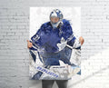 Frederik Andersen Toronto Maple Leafs Sports Art Print, Hockey, Sports Decor – Poster | Canvas Wall Art Print