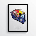 Jack Miller Phillip Island 2019 Moto Gp Helmet Motorcycle Motorbike - Poster | Canvas Wall Art Print