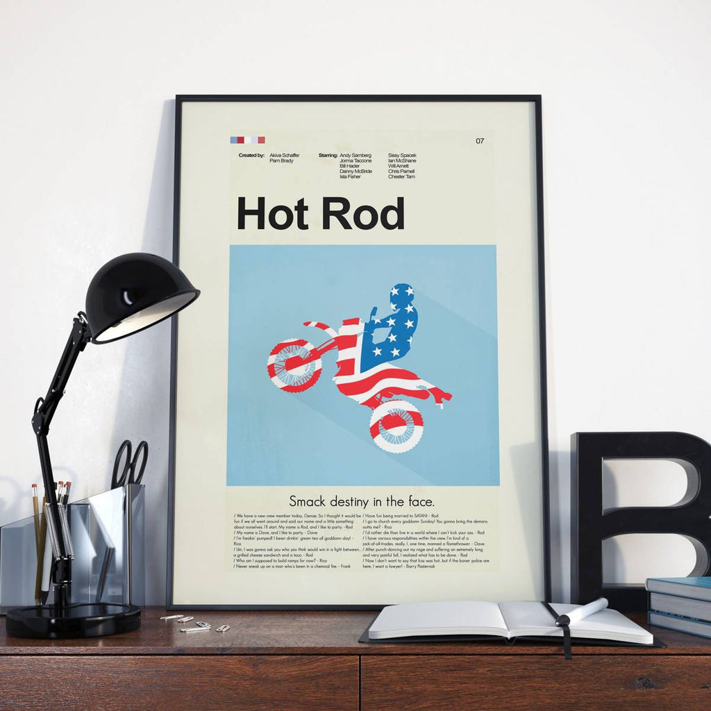 Hot Rod Mid-Century Modern Inspired Print - Poster | Canvas Wall Art Print