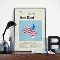 Hot Rod Mid-Century Modern Inspired Print - Poster | Canvas Wall Art Print