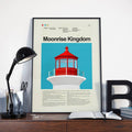 Moonrise Kingdom Mid-Century Modern Inspired Print - Poster | Canvas Wall Art Print