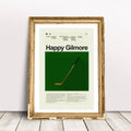 Happy Gilmore Mid-Century Modern Inspired Print - Poster | Canvas Wall Art Print
