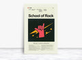 School Of Rock Mid-Century Modern Inspired Print - Poster | Canvas Wall Art Print